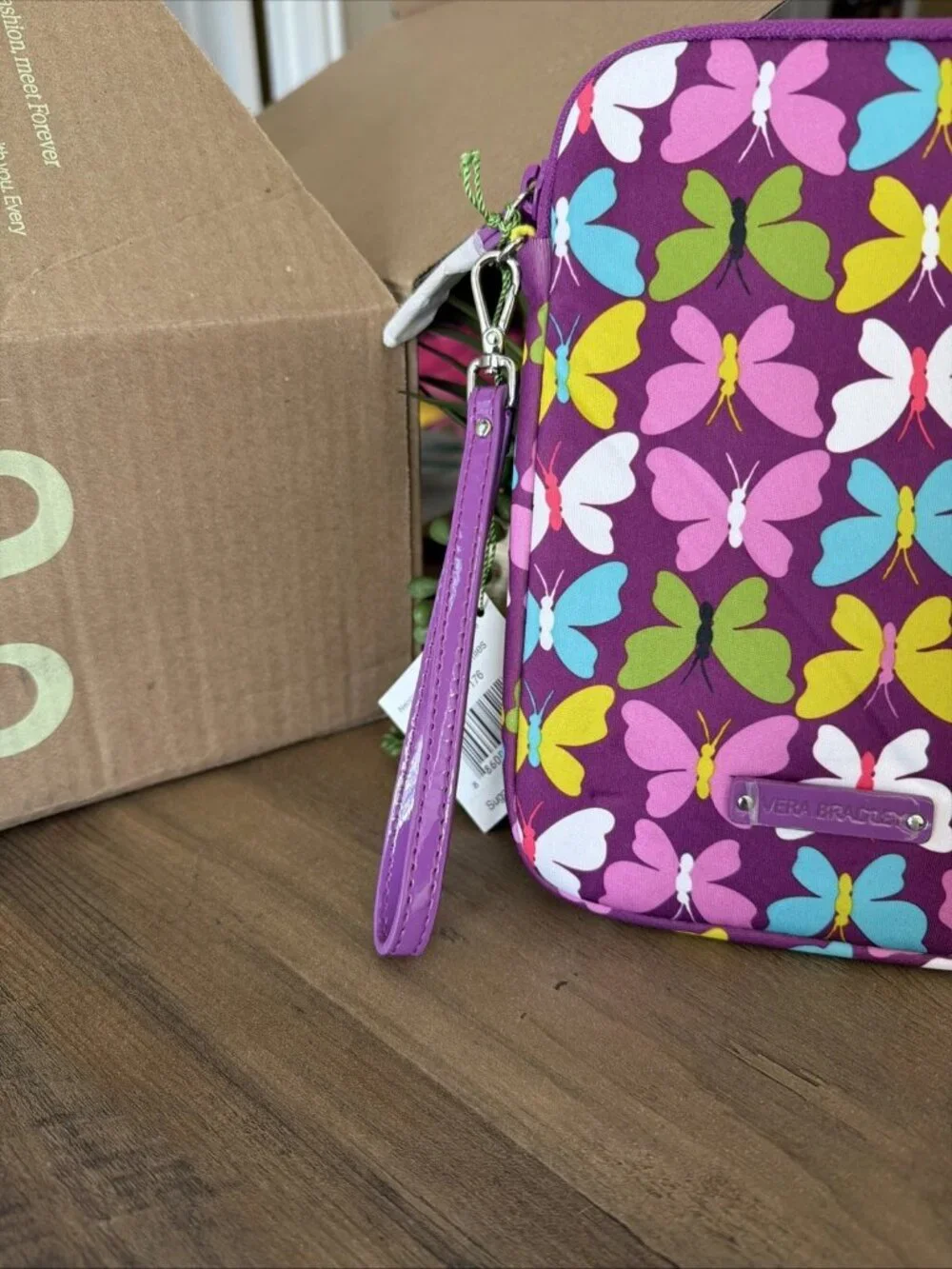 Vera Bradley Neoprene Medium Tablet Sleeve - Flutterby Butterflies - NWT